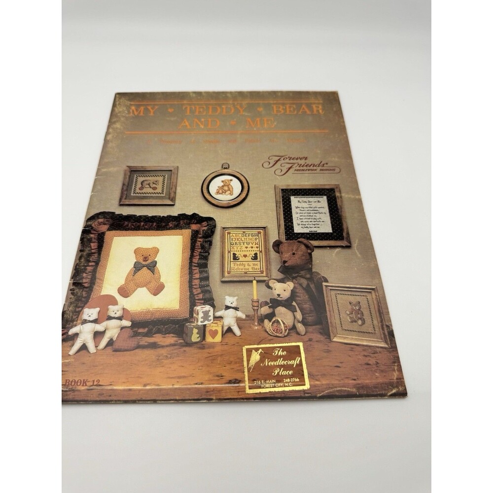 FOREVER FRIENDS Counted Cross Stitch Booklet TEDDY BEAR AND ME 31 pages